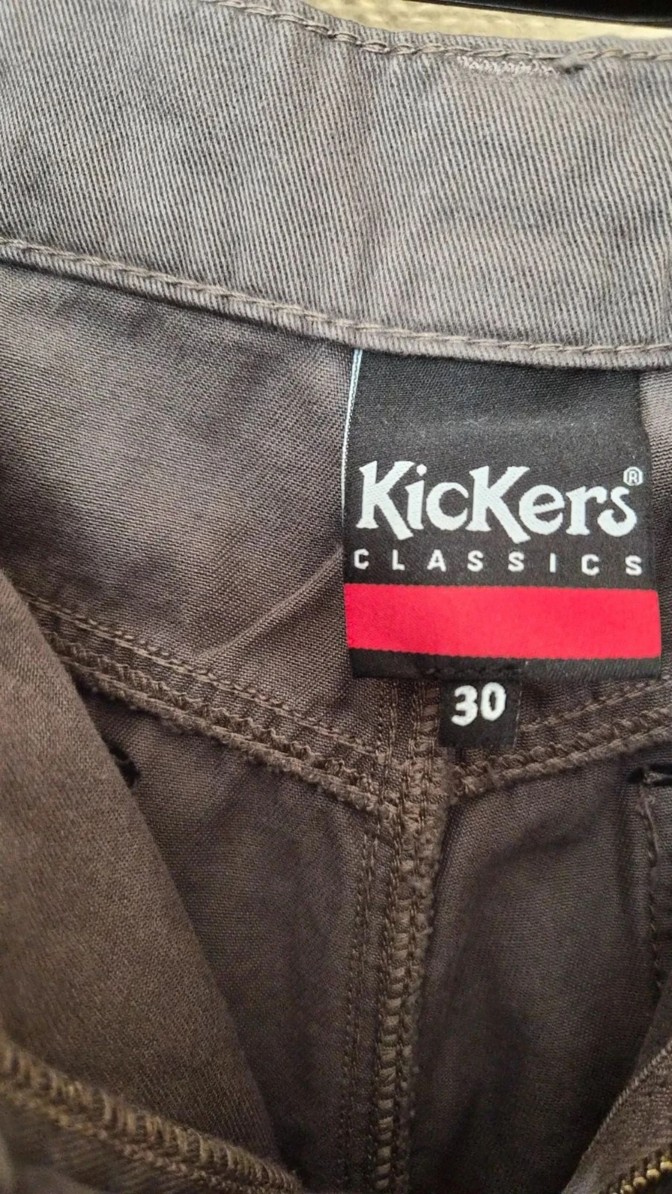 Grijze cargo broek Kickers 100% katoen, maat 40, nieuw – photo 4